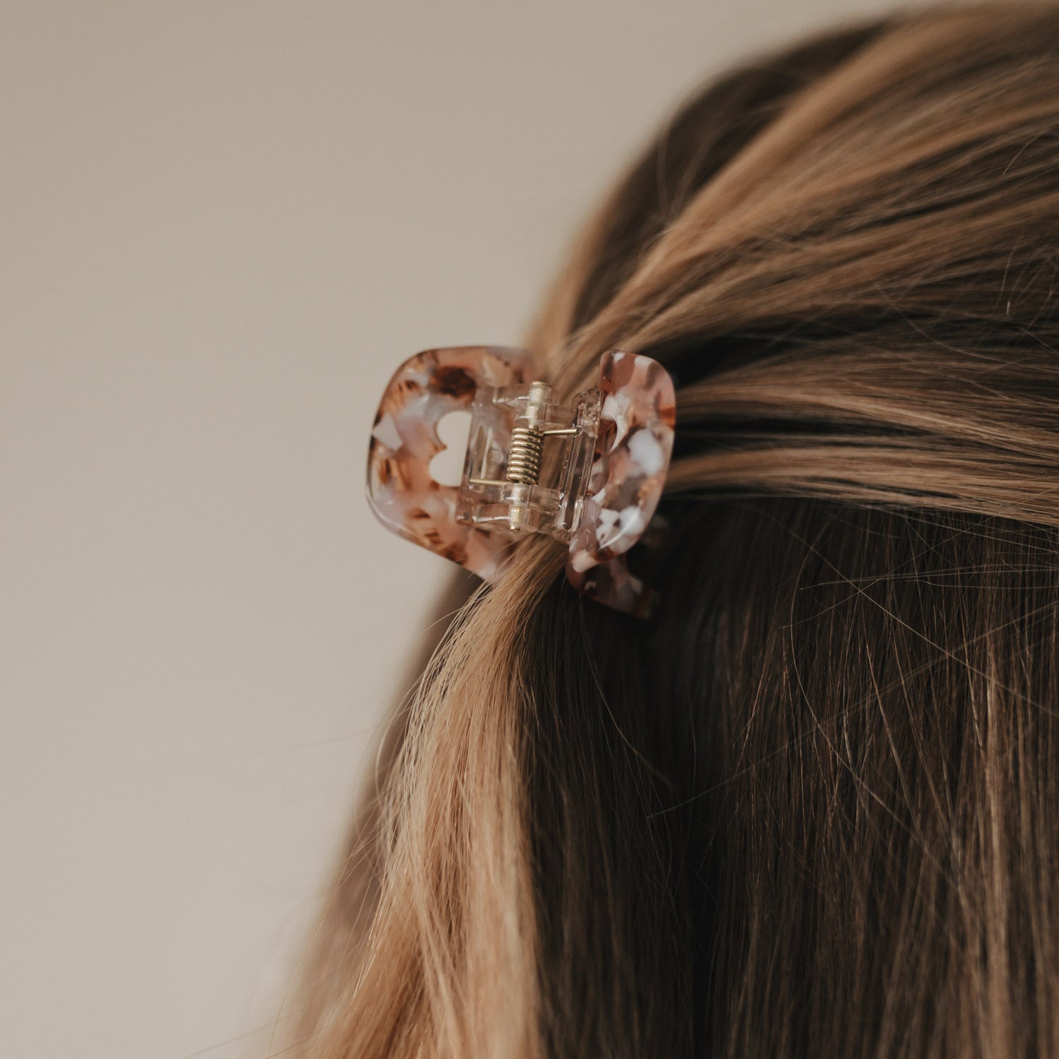 Haarspange klein Herz Almond