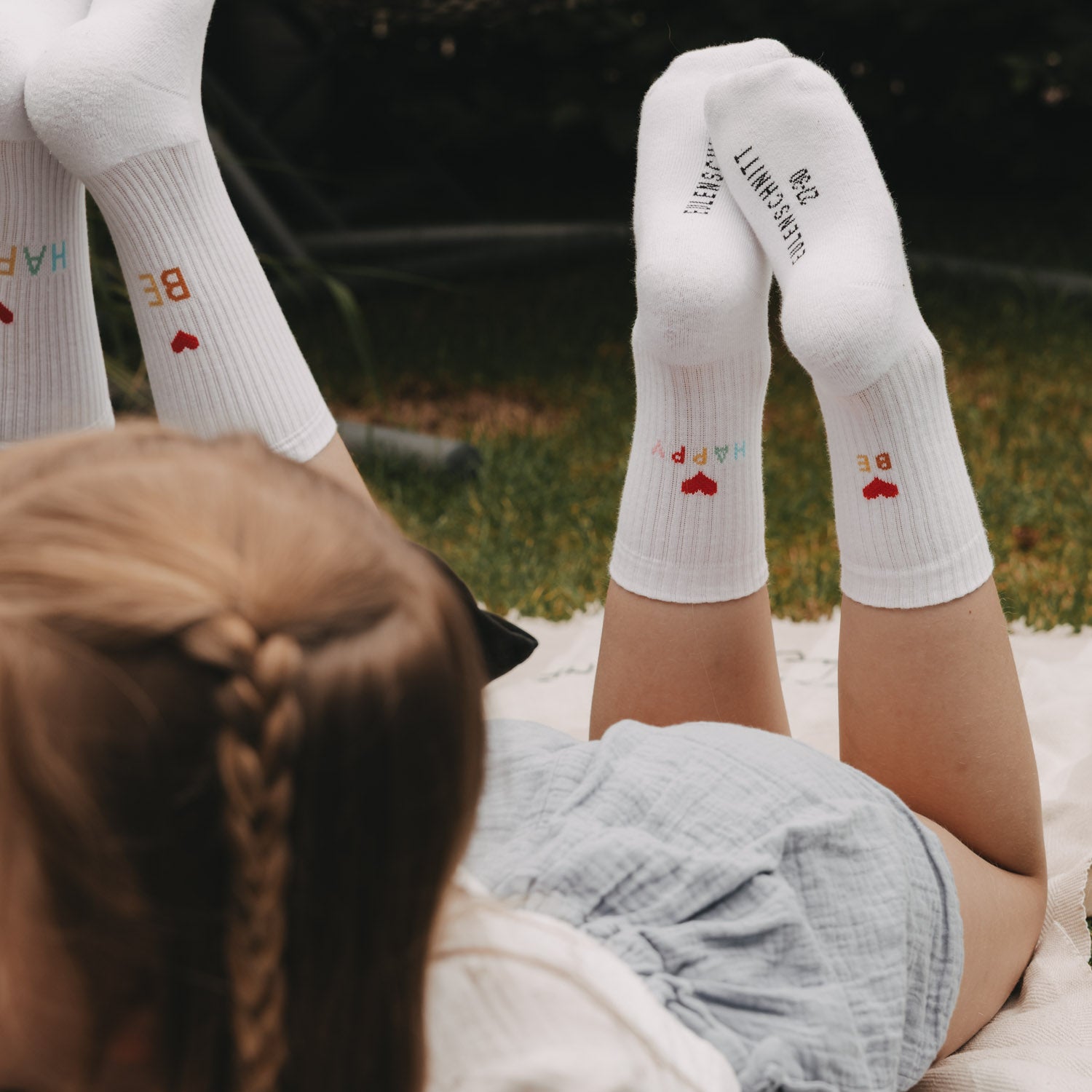 Kindersocken Be Happy