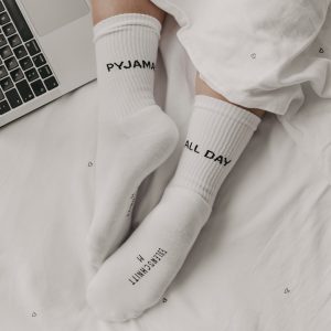 Socken weiß Pyjamas all day