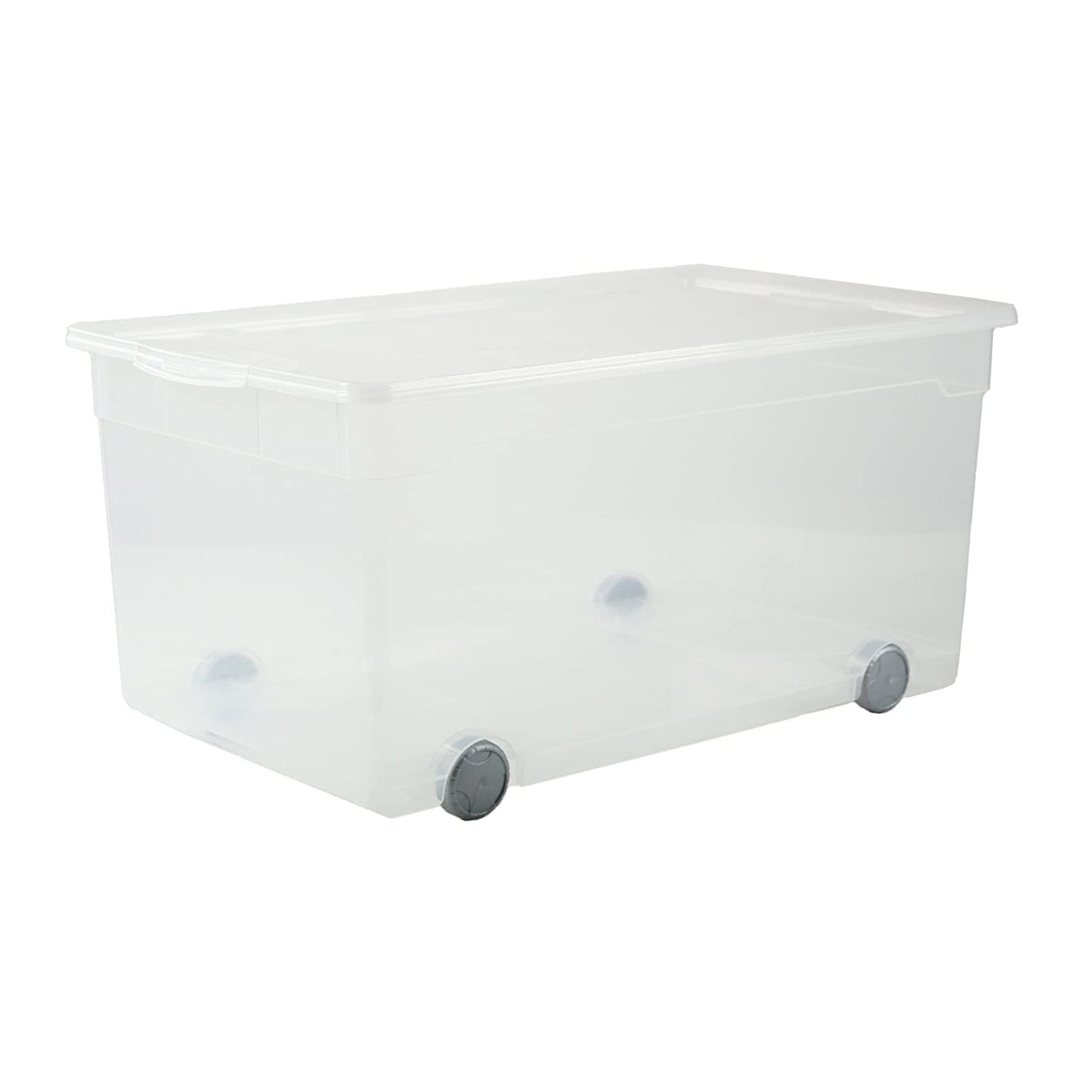 Box mit Rollen 63 l CLEAR