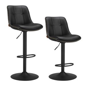 Barhocker 2er Set mit Rückenlehne