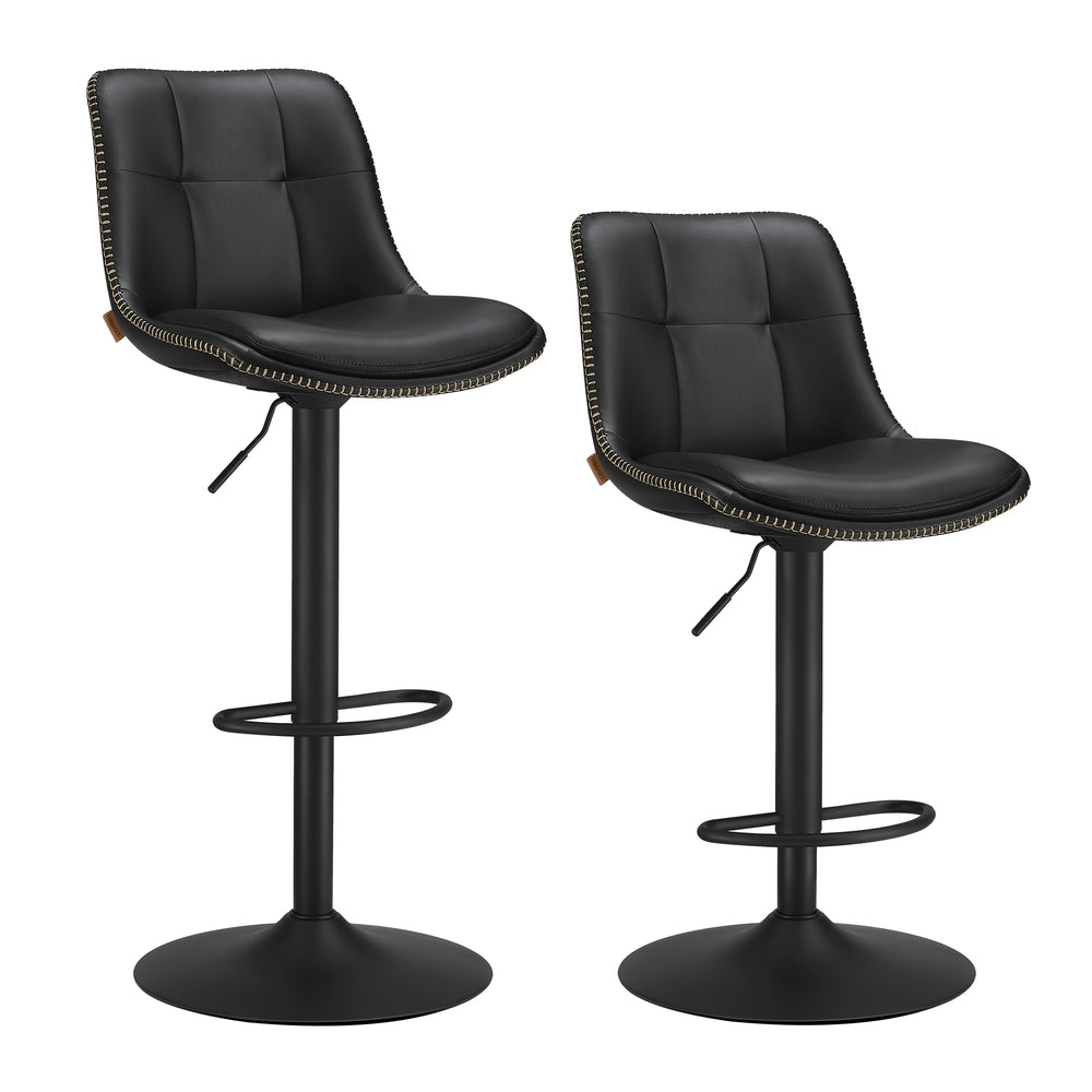 Barhocker 2er Set mit Rückenlehne