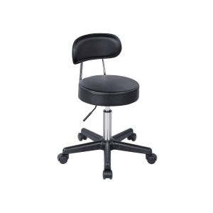 Arbeitshocker mit Rollen Schwarz