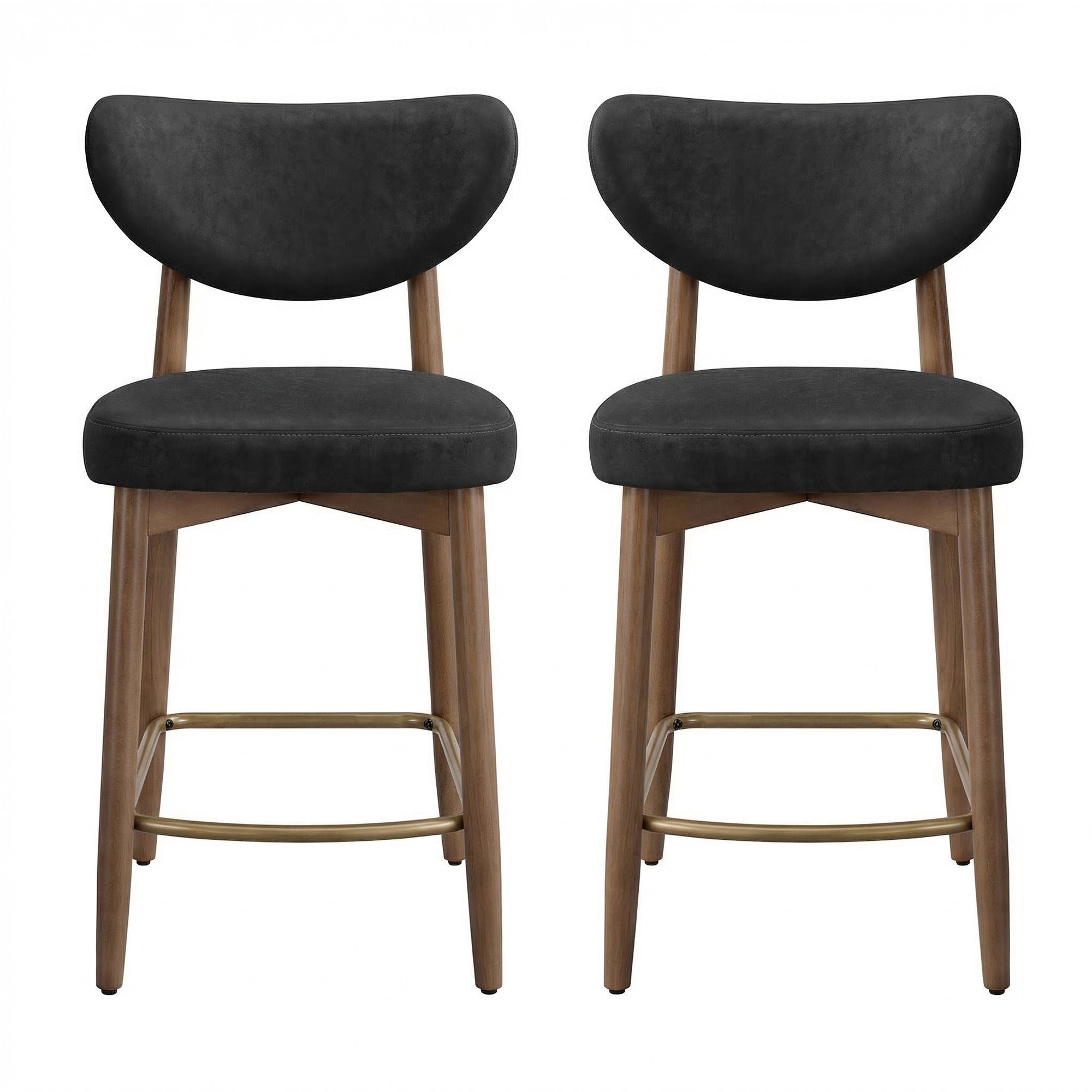 Barhocker 2er Set mit Rückenlehne