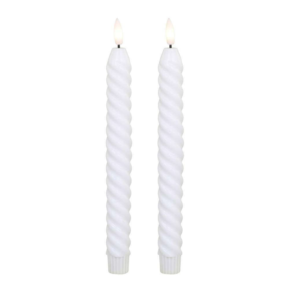 Chic Antique - Stabkerze LED Twist 2er-Set