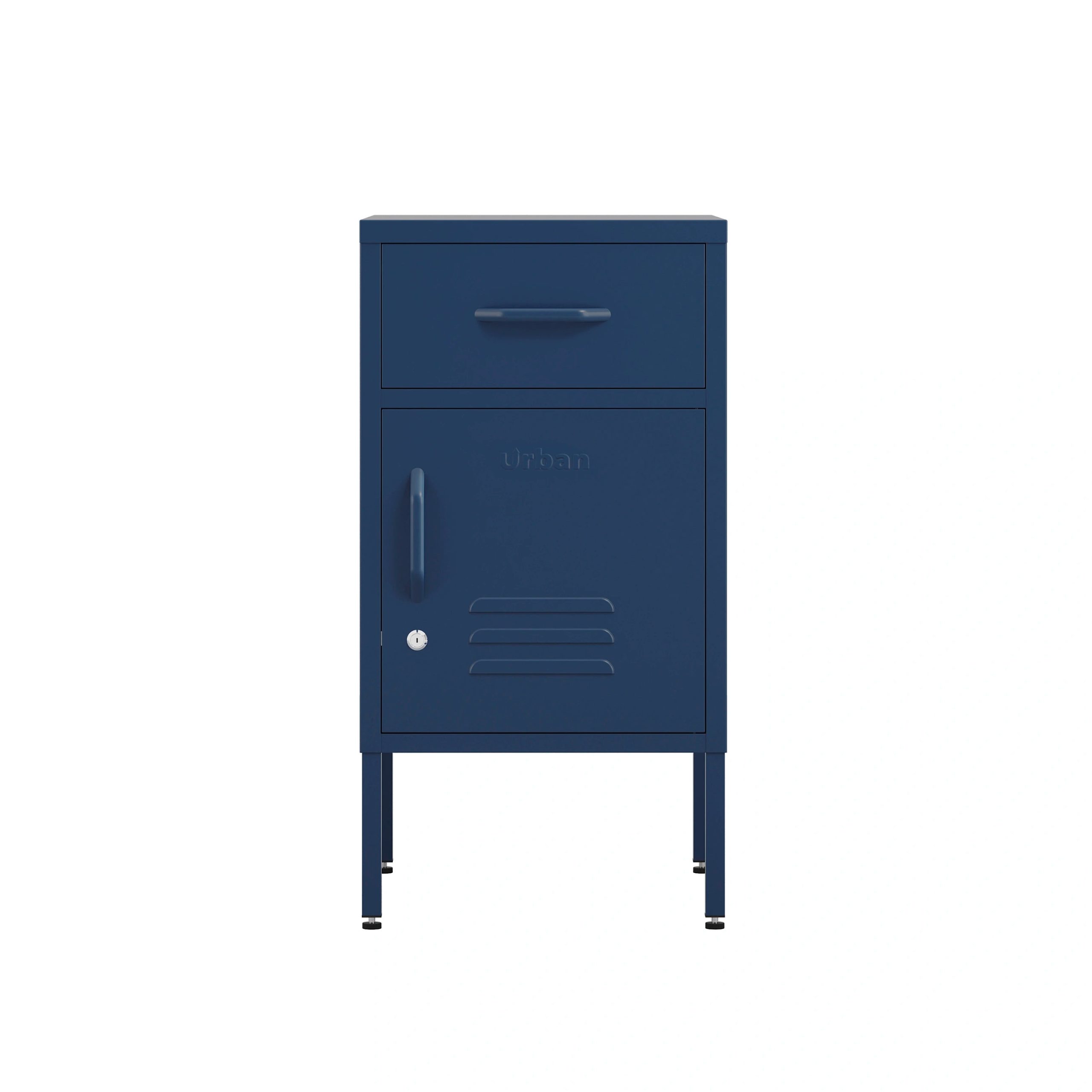 The Bromley - Side Table, Storage Locker Navy