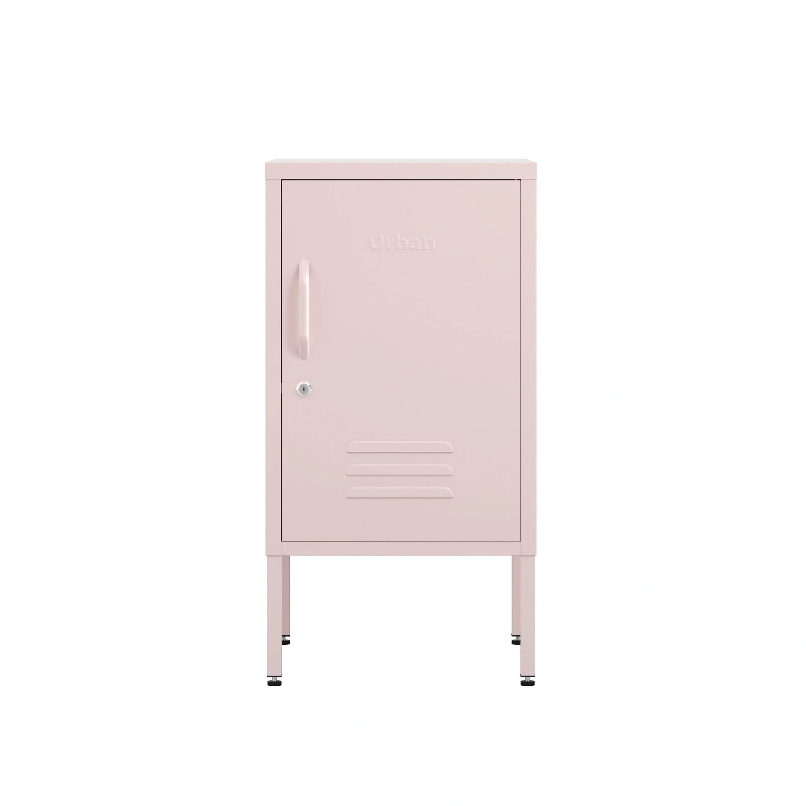The Camden - Side Table, Storage Locker Light Pink