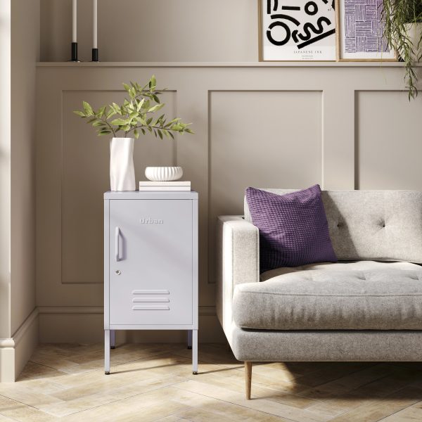 The Camden - Side Table, Storage Locker Lilac