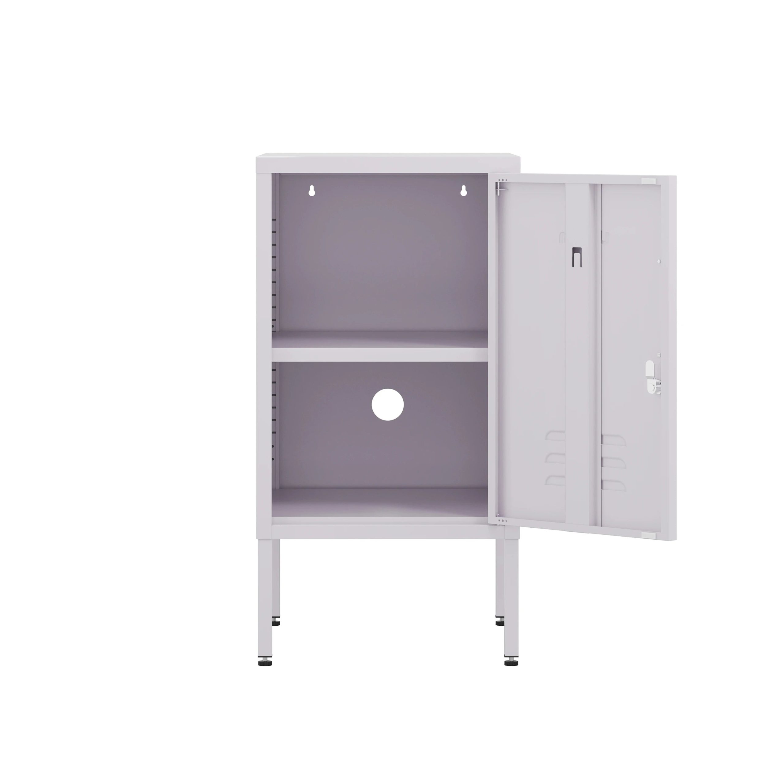 The Camden - Side Table, Storage Locker Lilac