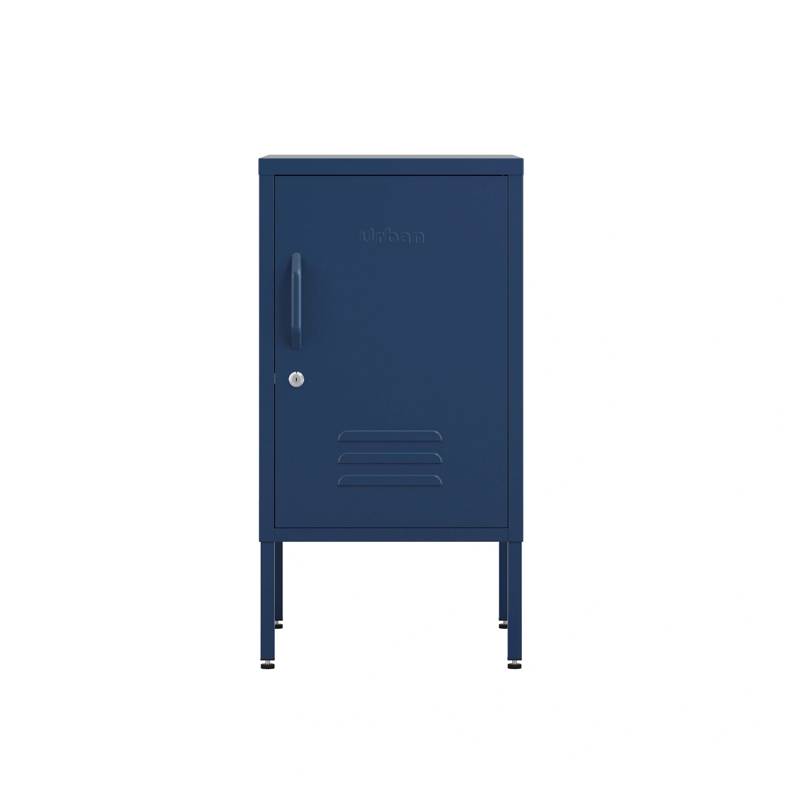 The Camden - Side Table, Storage Locker Navy Blue