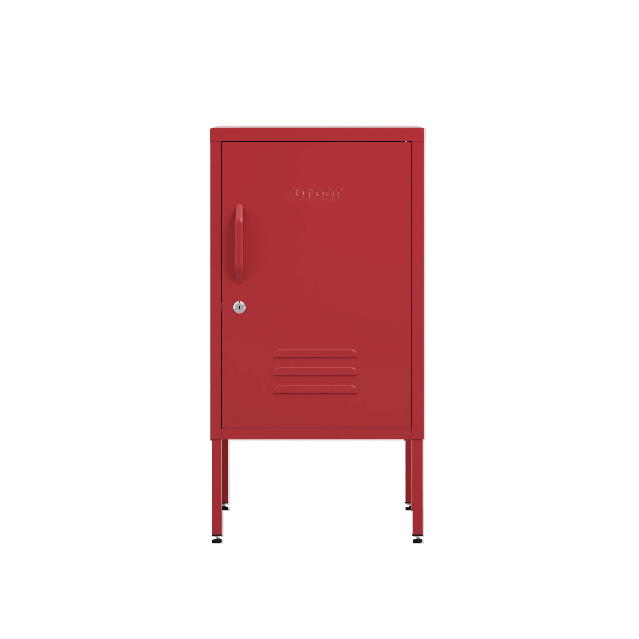 The Camden - Side Table, Storage Locker Red