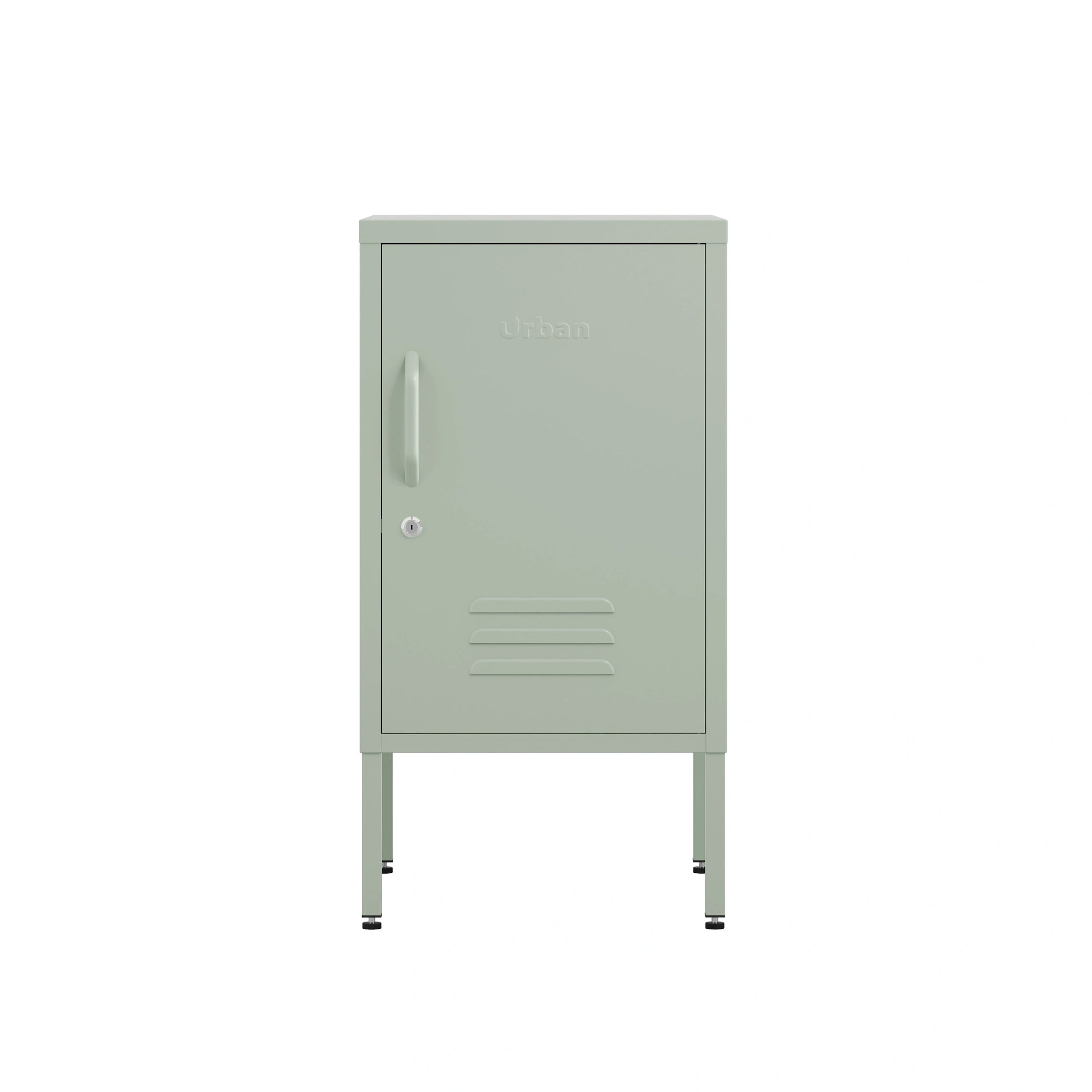 The Camden - Side Table, Storage Locker Sage