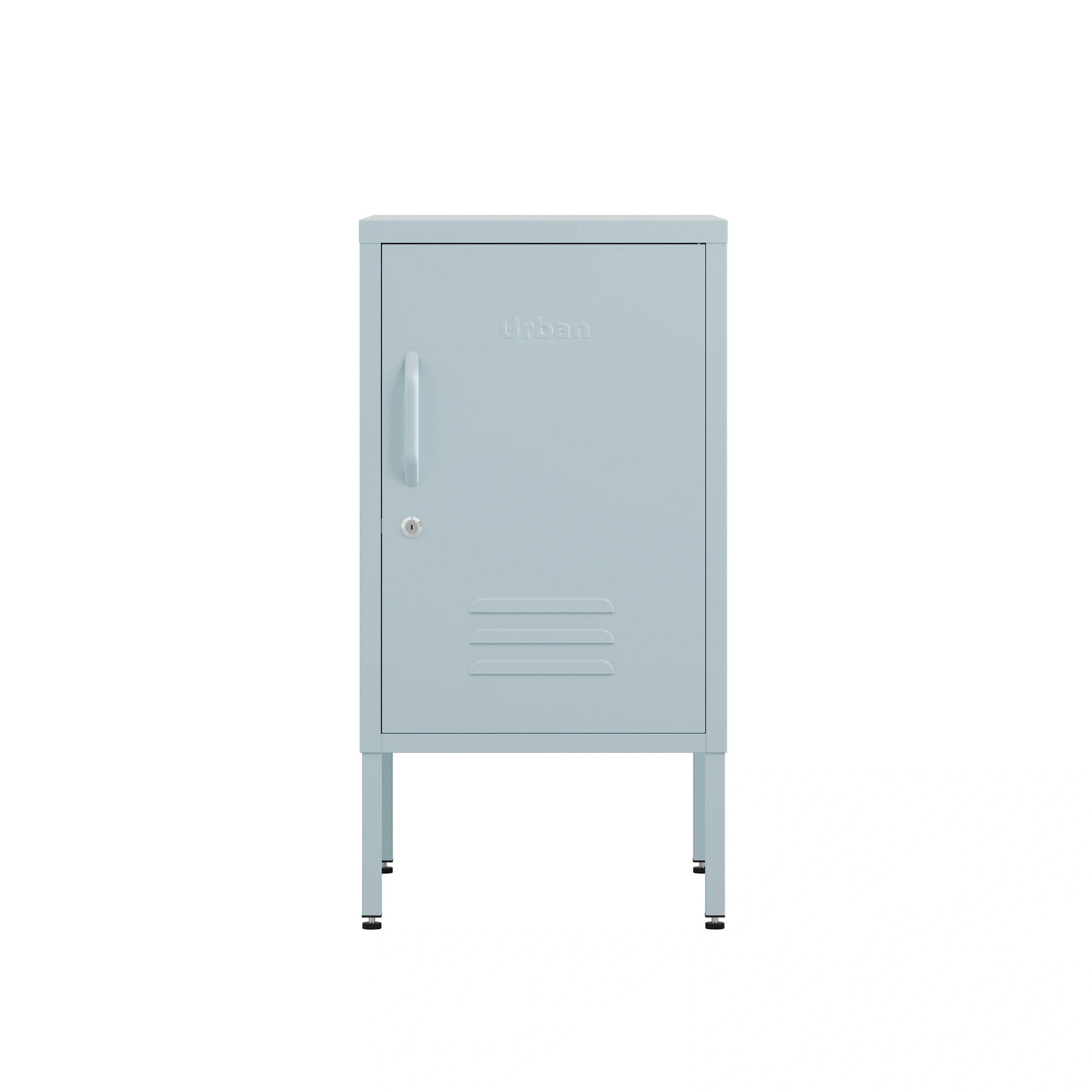 The Camden - Side Table, Storage Locker Sky Blue