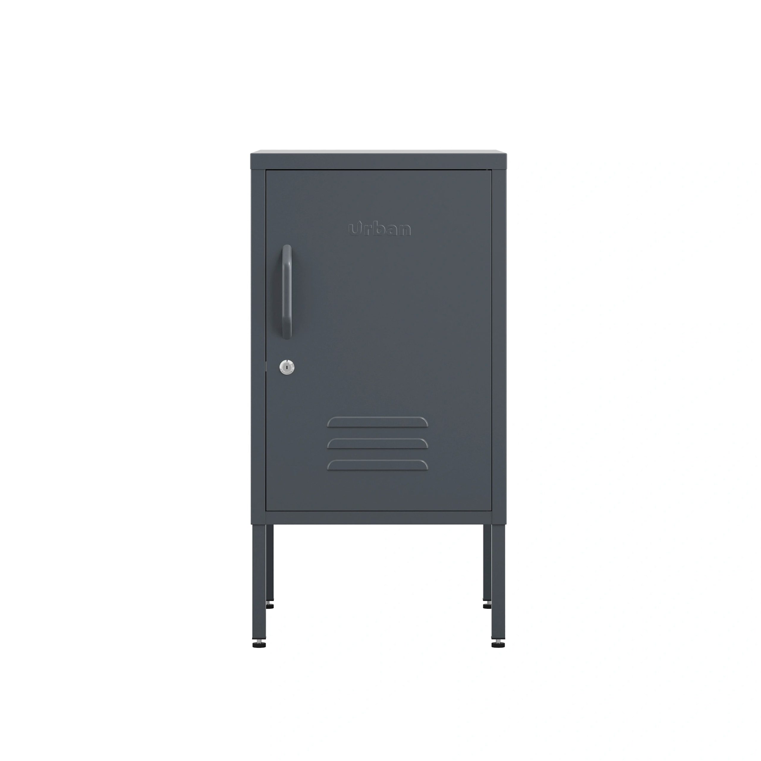The Camden - Side Table, Storage Locker Slate Grey