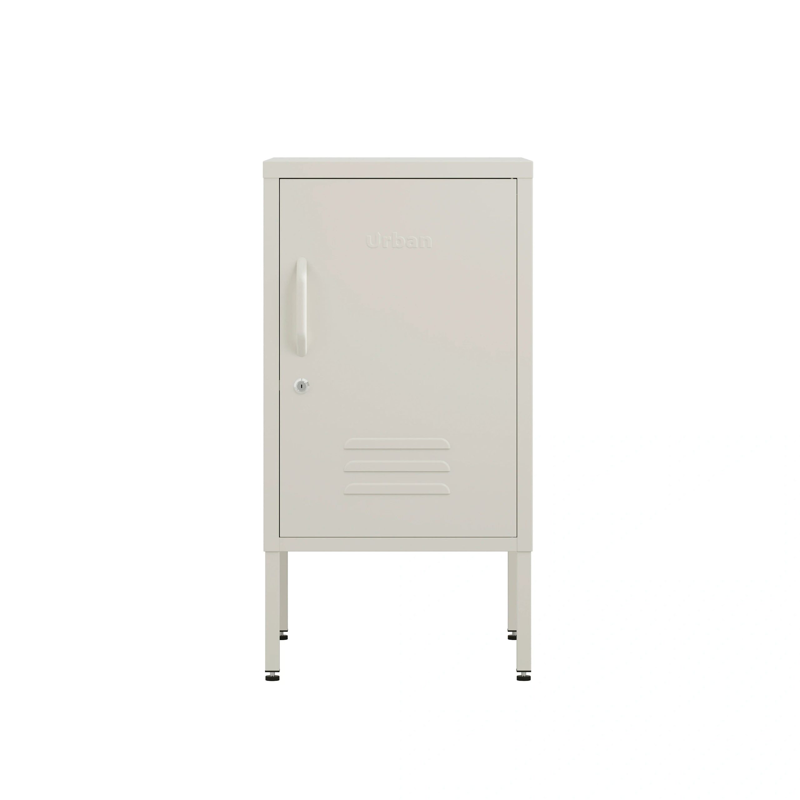 The Camden - Side Table, Storage Locker Vanilla