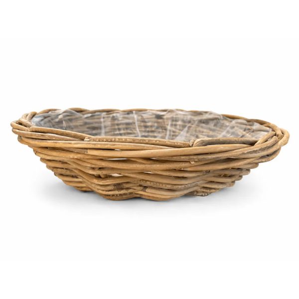 Alsaba Home - Runde Rattanschale mit Folieneinsatz