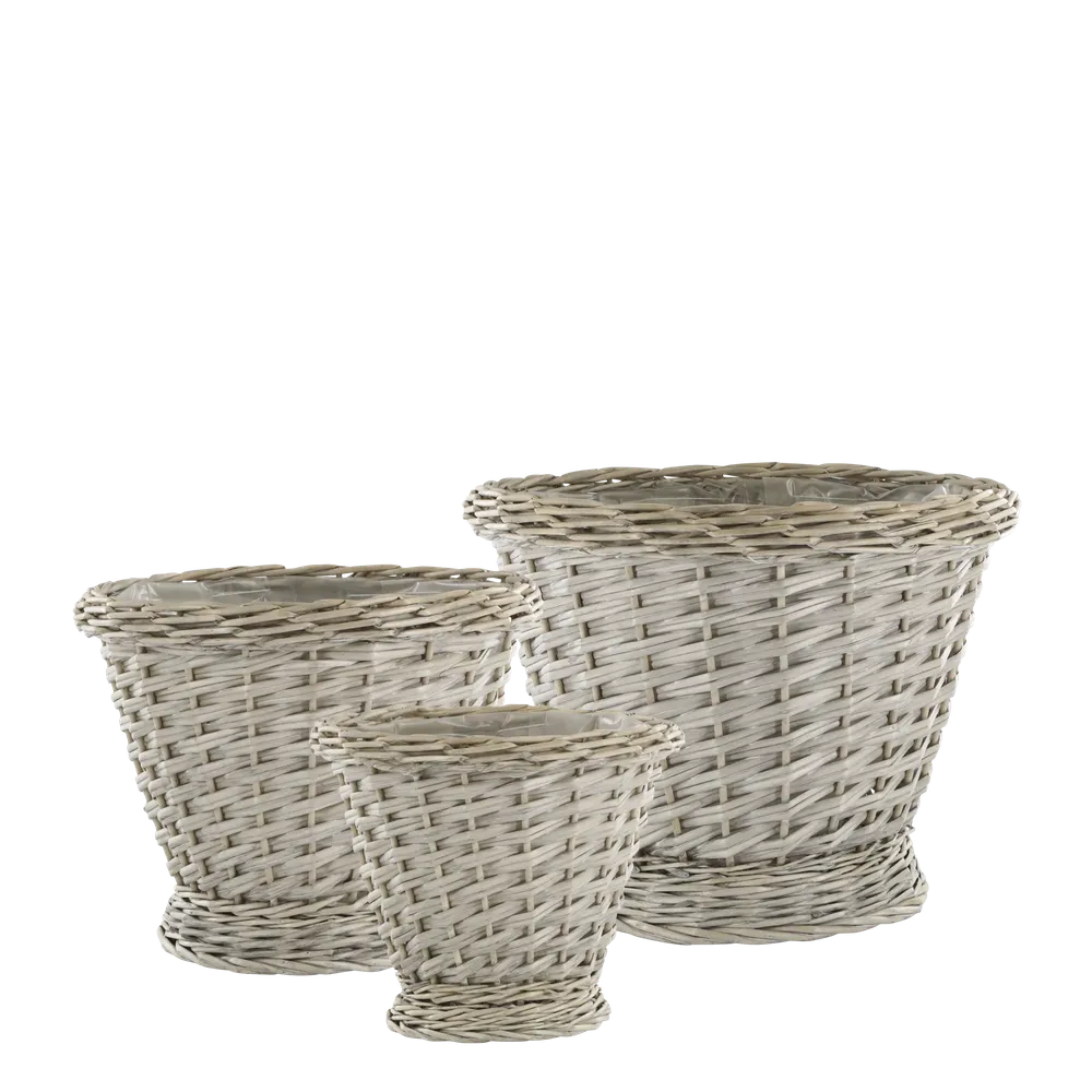 Chic Antique - Weiden-Pflanzkorb 3er-Set Mega