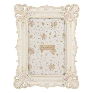 Clayre & Eef - Bilderrahmen mit Blumenornament