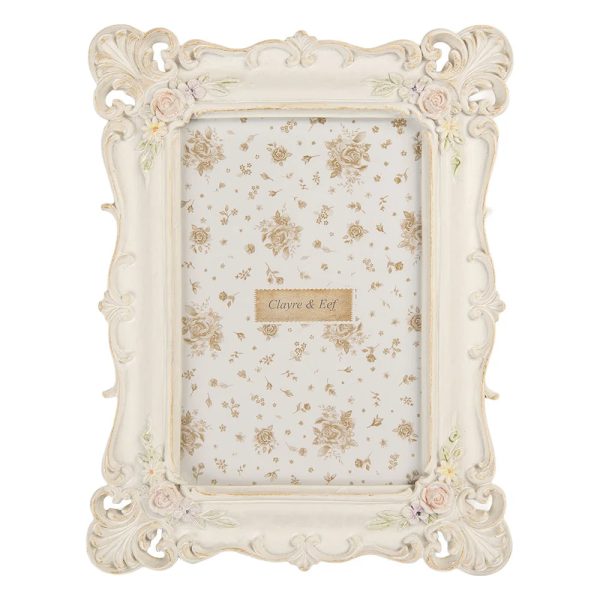Clayre & Eef - Bilderrahmen mit Blumenornament