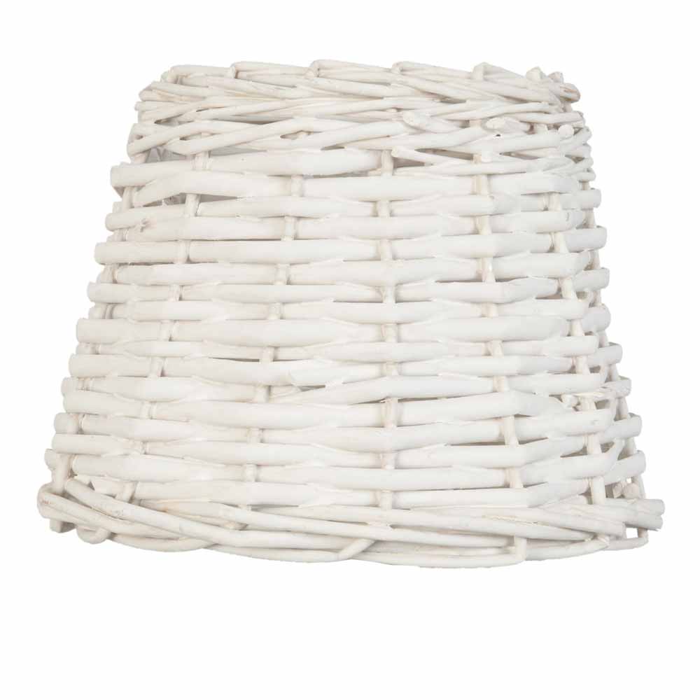 Clayre & Eef - Lampenschirm white Rattan 20 cm
