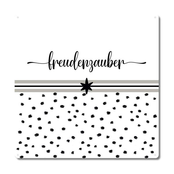 Interluxe Metallschild - Freudenzauber