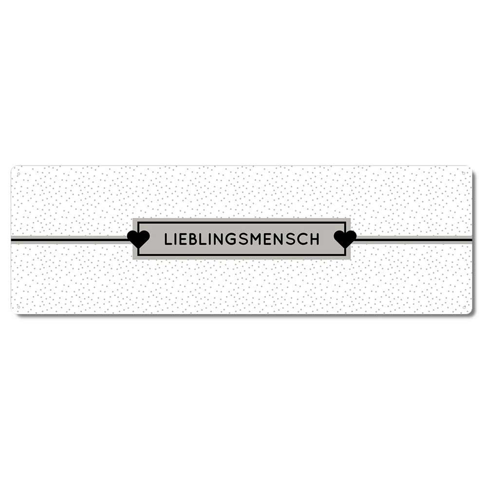 Interluxe Metallschild - Lieblingsmensch