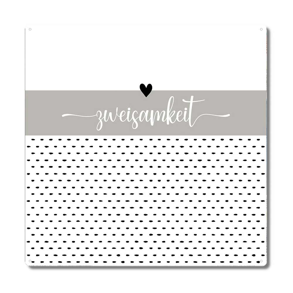 Interluxe Metallschild - Zweisamkeit