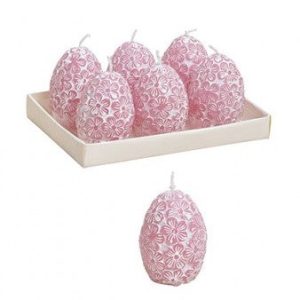 Osterkerzen-Eier 6er-Set pink