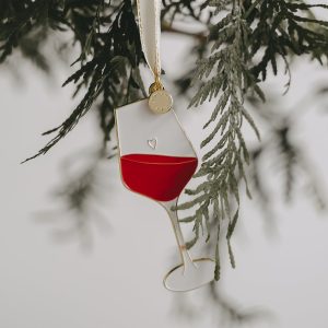 Baumschmuck Weinglas