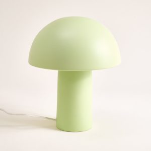 Cogumelo Keramiklampe lime