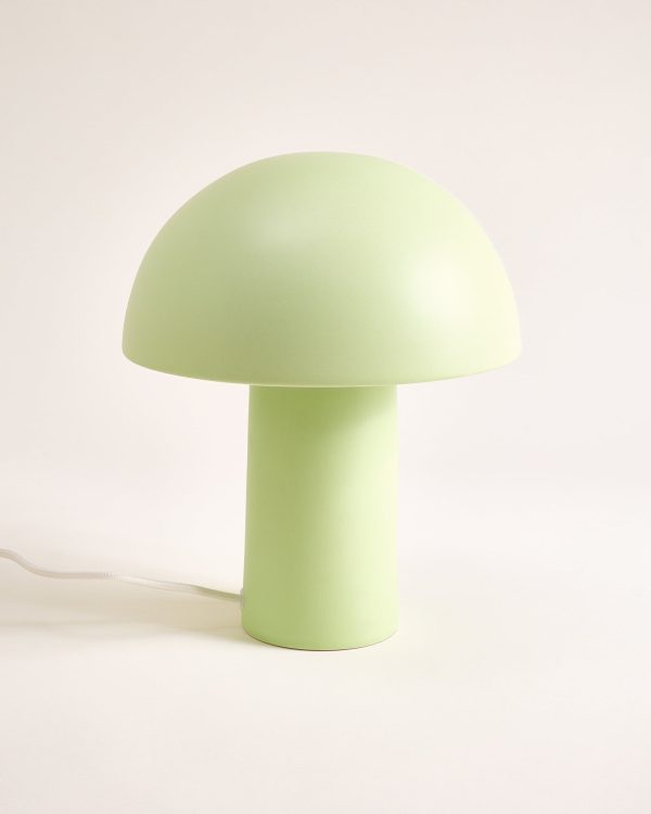 Cogumelo Keramiklampe lime
