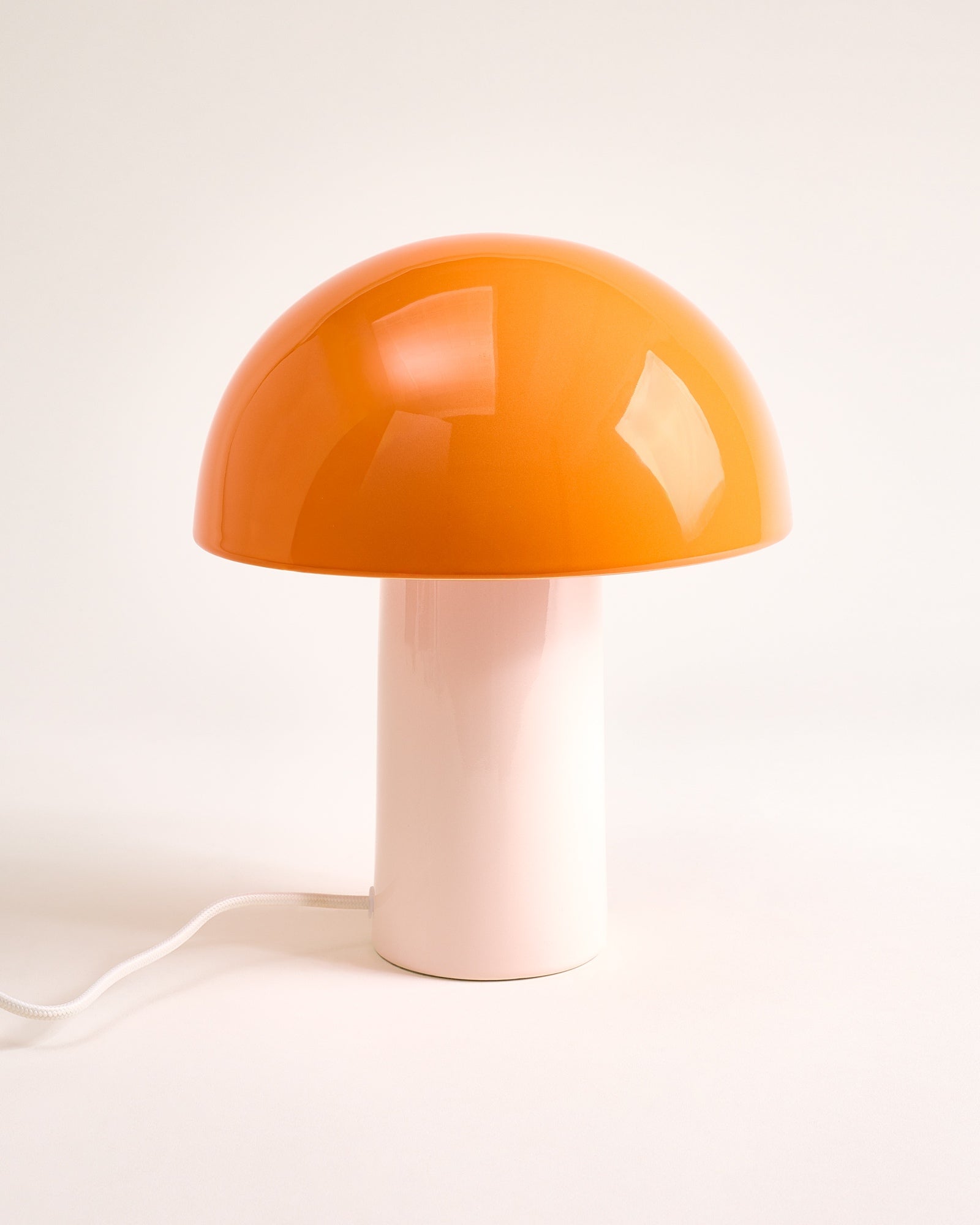 Cogumelo Keramiklampe orange sand