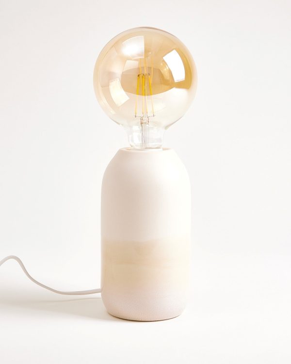 Farol Keramiklampe sand