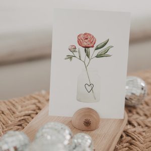 Halbrunder Kartenständer Daisy