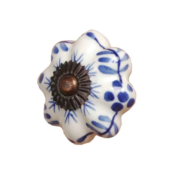 Clayre & Eef - Türknopf Flower Blue