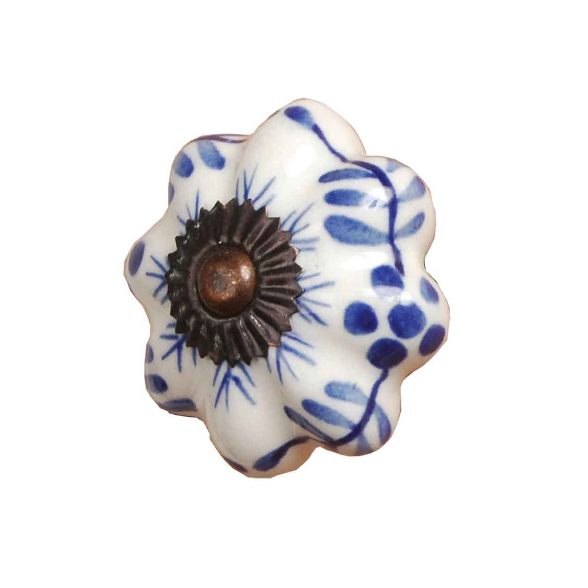 Clayre & Eef - Türknopf Flower Blue