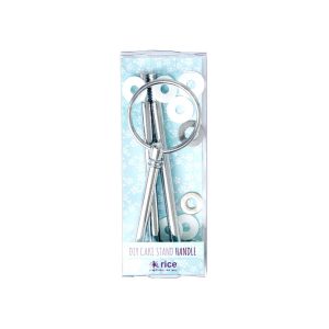 Rice - DIY-Set für 3-stufige Etagere in silber