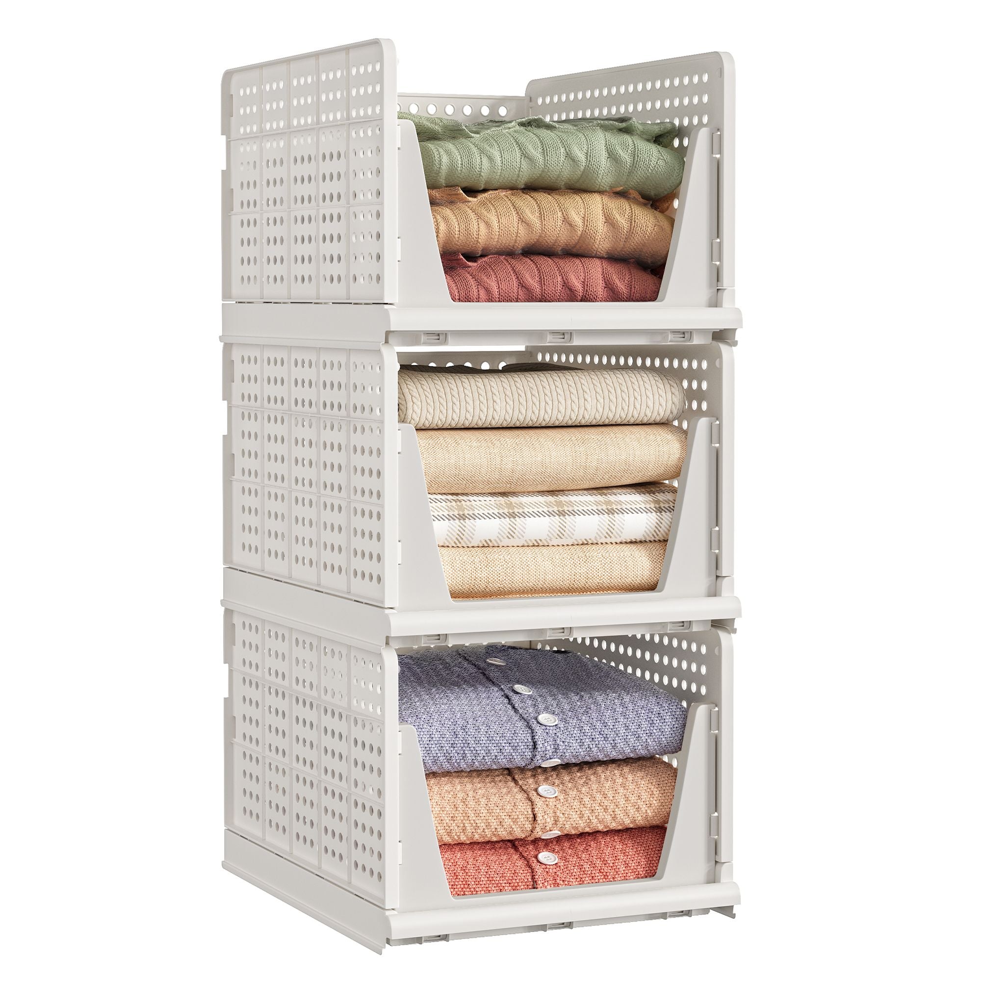 Klappbarer Schrank-Organizer mit Körben