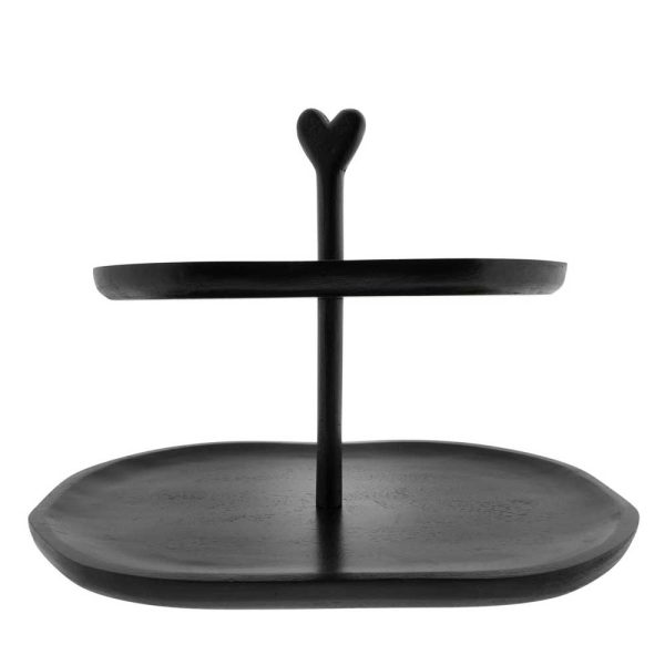 Bastion Collections - Etagere Groß Holz Schwarz