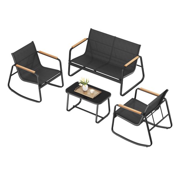 2 Schaukelstühle mit Tisch