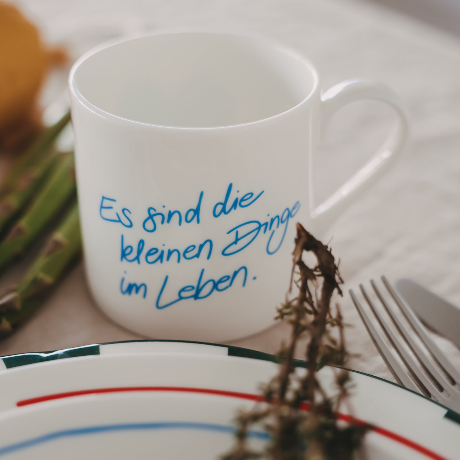 Tasse Kleine Dinge hellblau