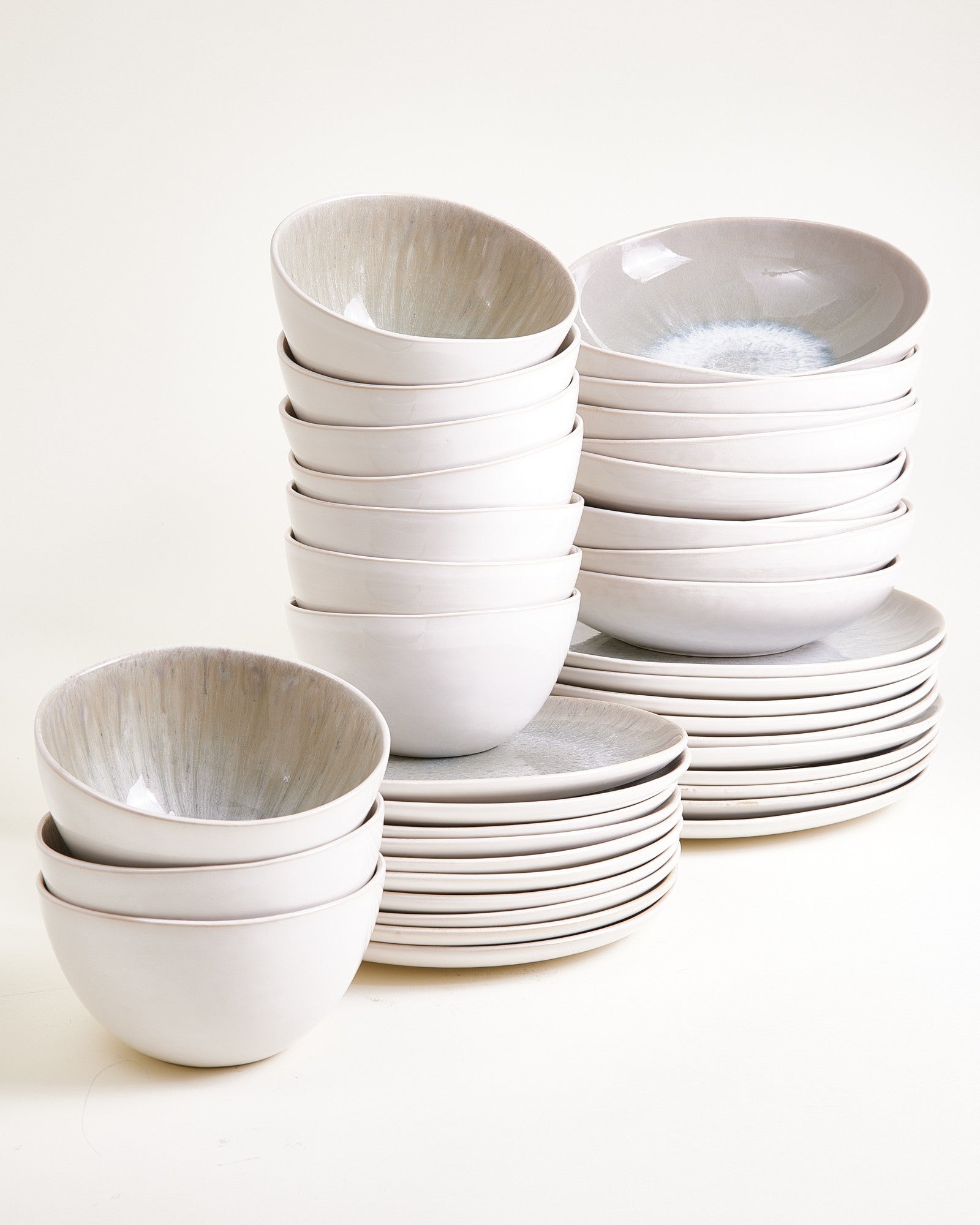 Areia Geschirr-Set classic grau 40-teilig