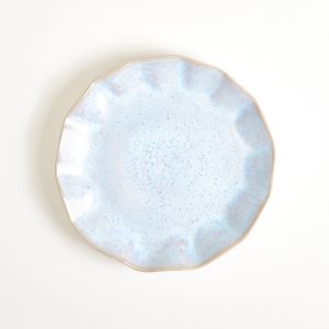 Areia Teller klein shell azur