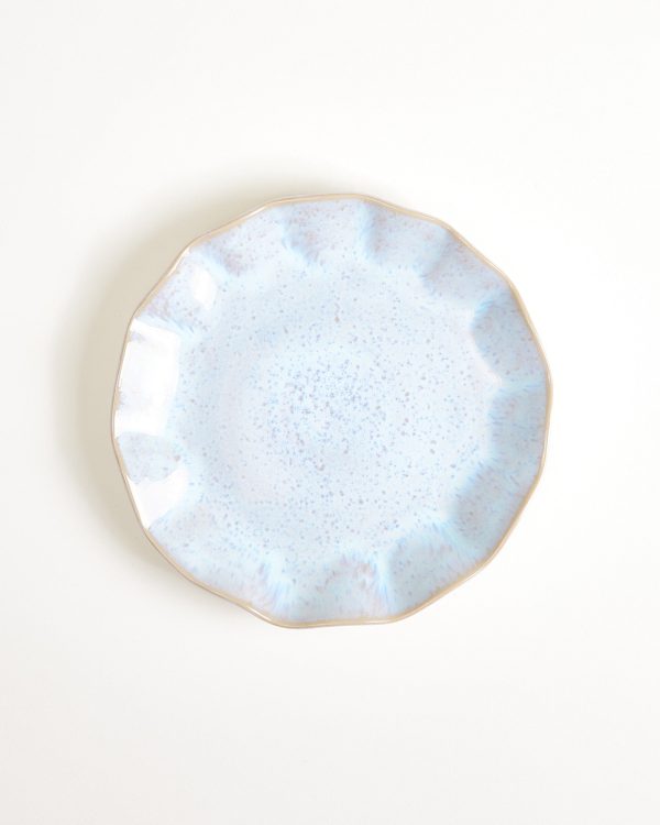 Areia Teller klein shell azur