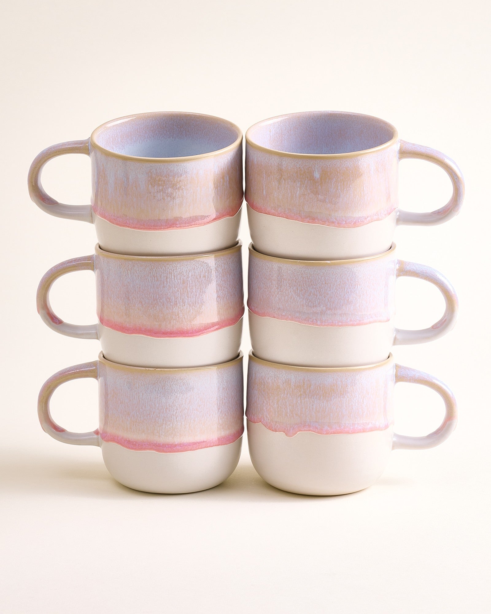 Coimbra Tasse groß rosé 6er-Set