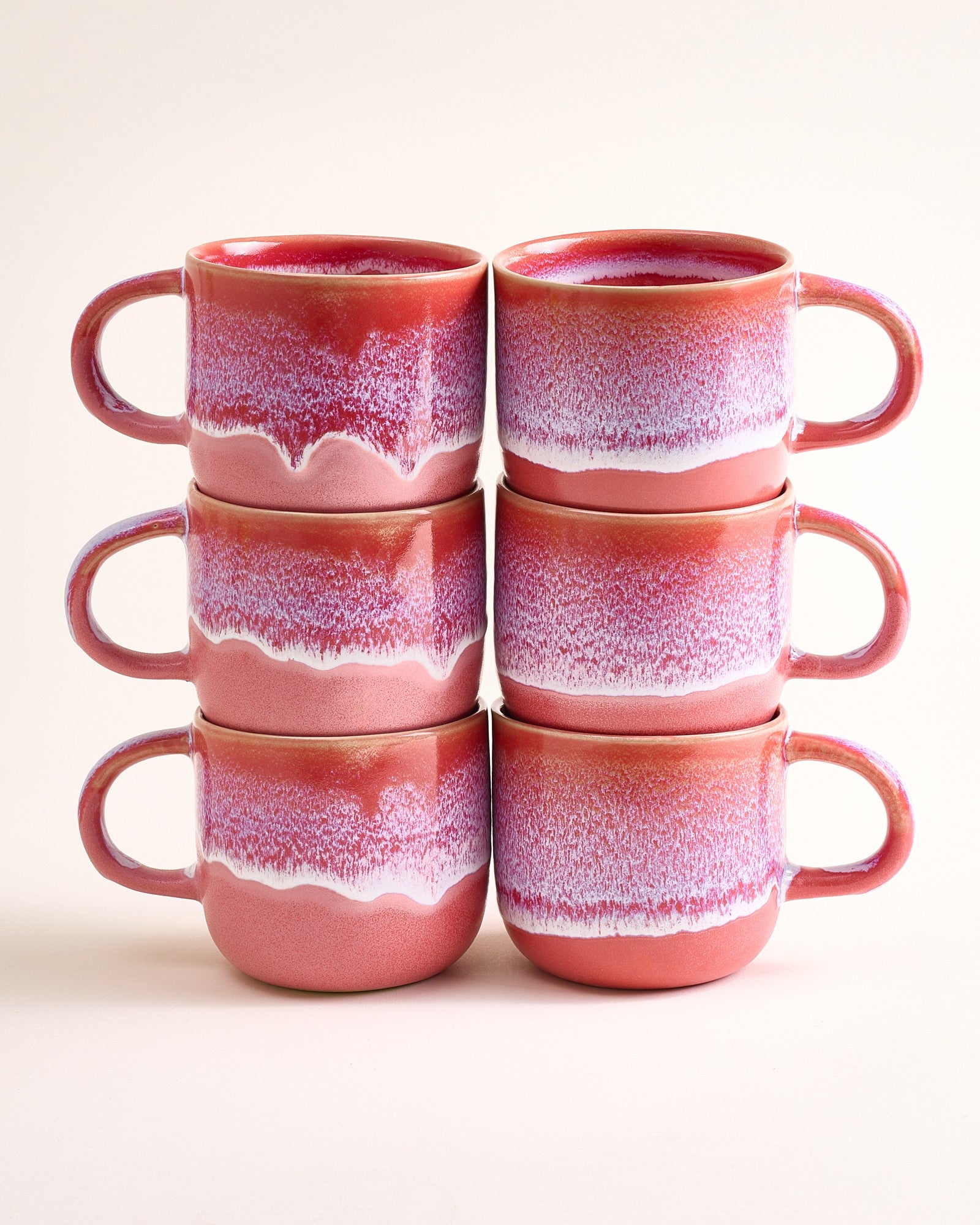 Coimbra Tasse groß rot 6er-Set