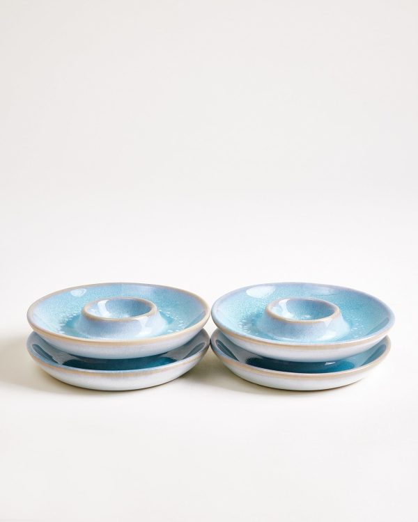 Cordoama Eierbecher aqua 4er-Set