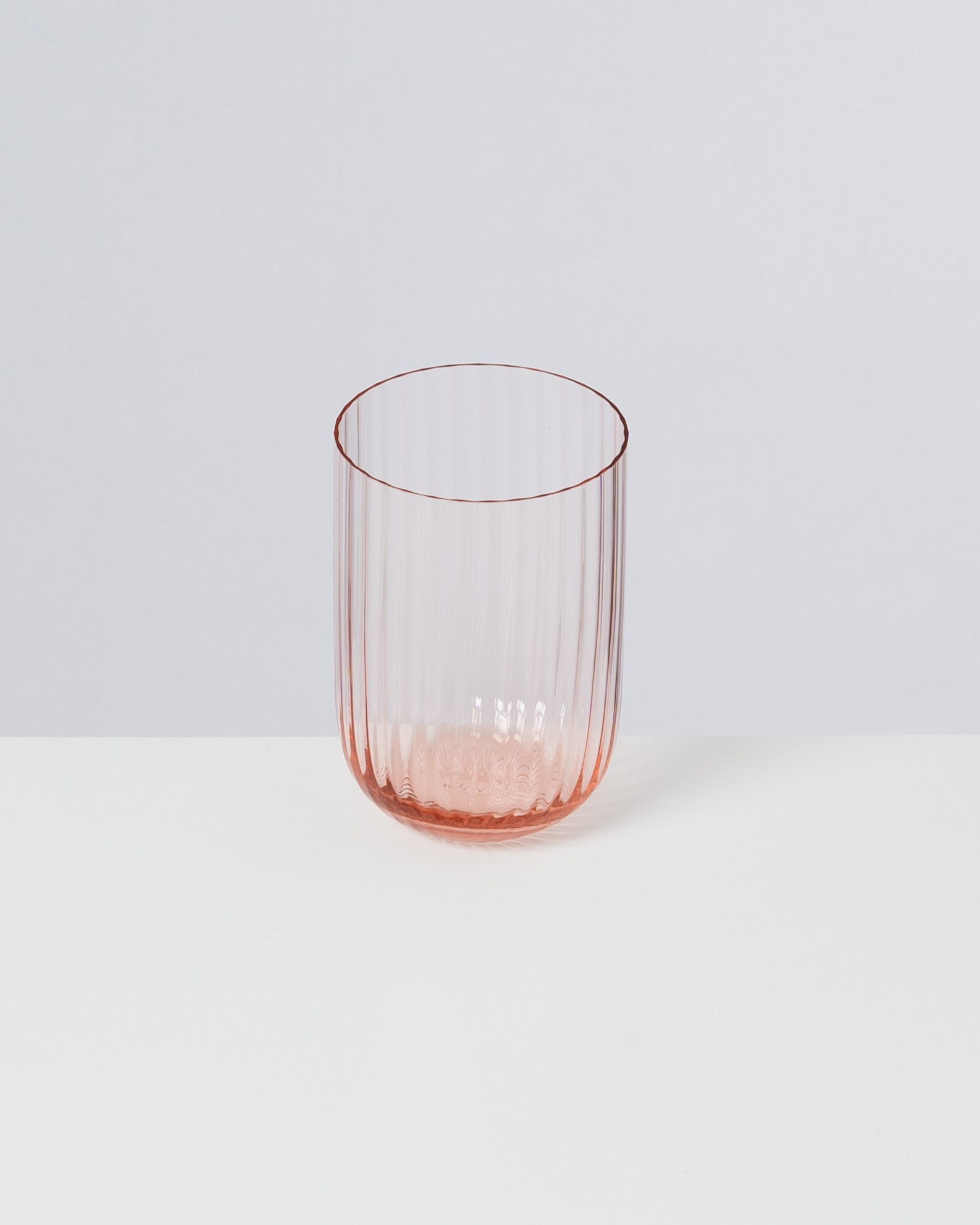 Joia Glas klein riffled rosé