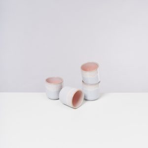 Melides Becher klein rosé 4er-Set