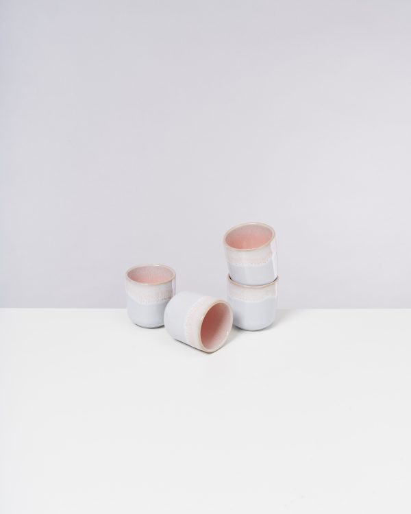 Melides Becher klein rosé 4er-Set